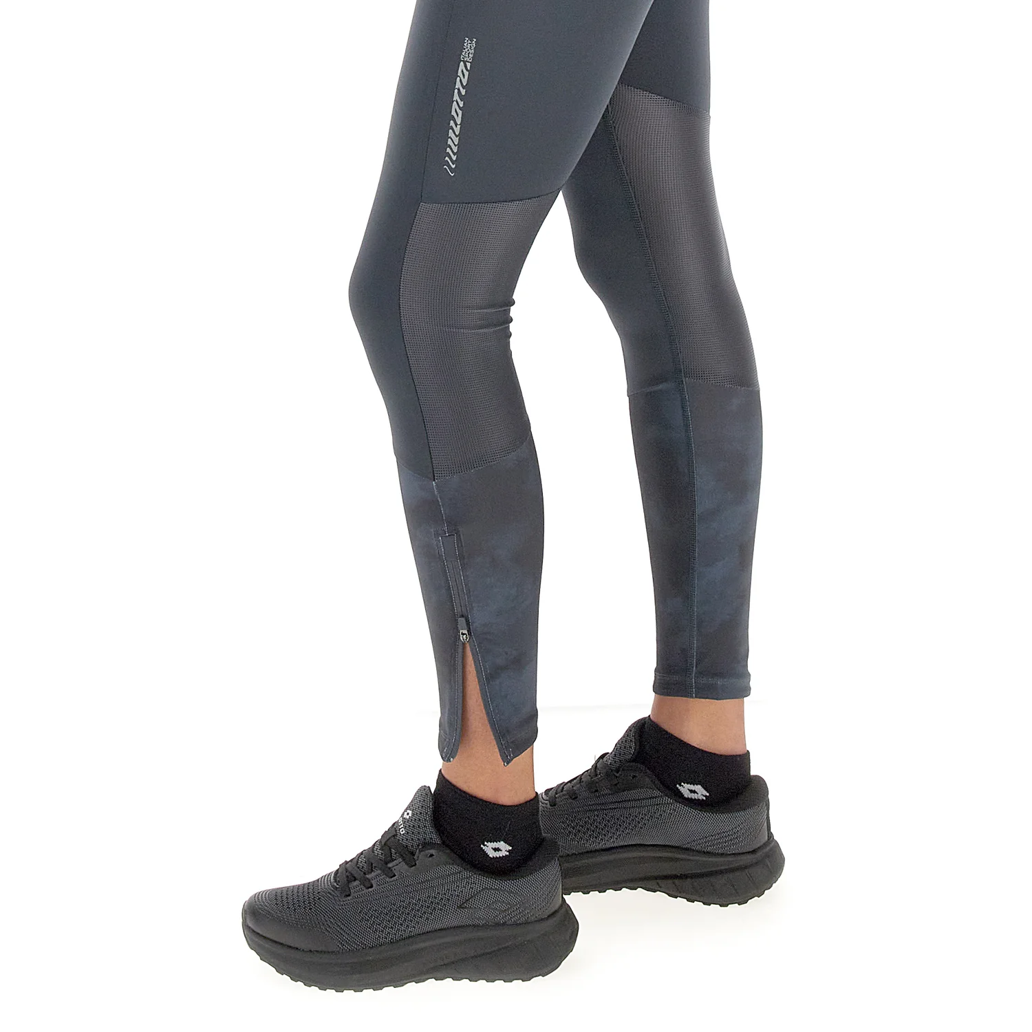 LEGGINGS SPORT RUNNING GRIGIO SCURO - Image 3