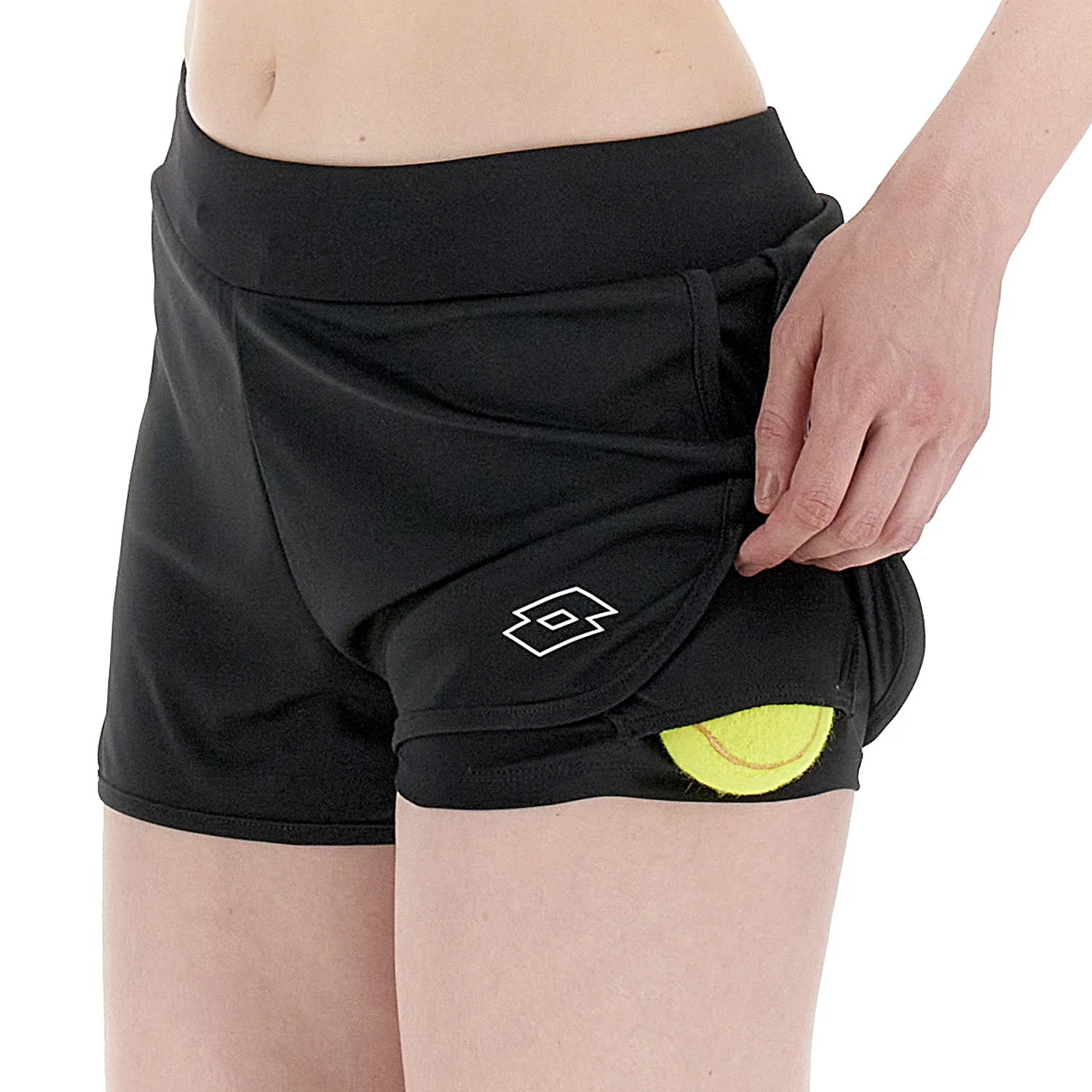 PANTALONI CORTI TENNIS TEAMS NERO - Image 3