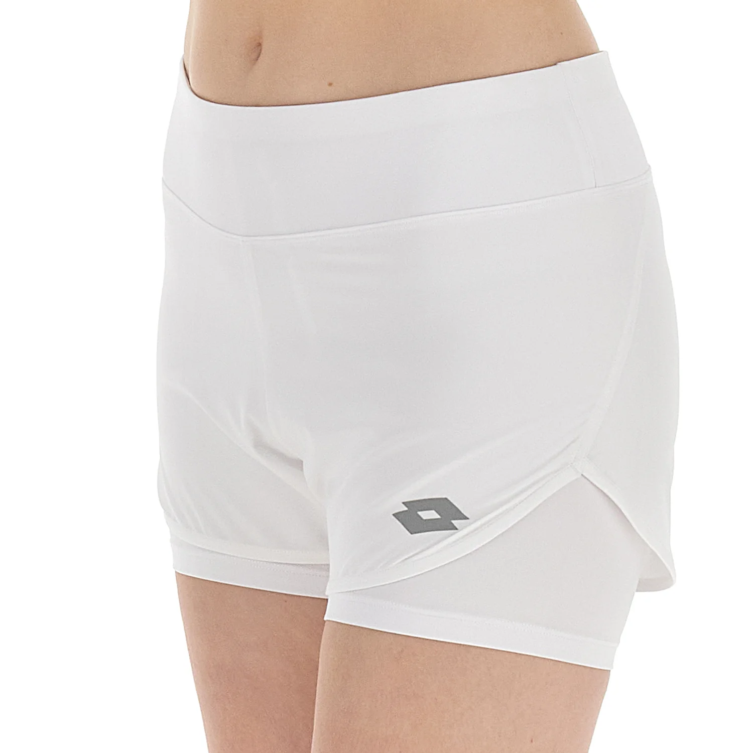 PANTALONI CORTI TENNIS TECH D1 BIANCO - Image 3