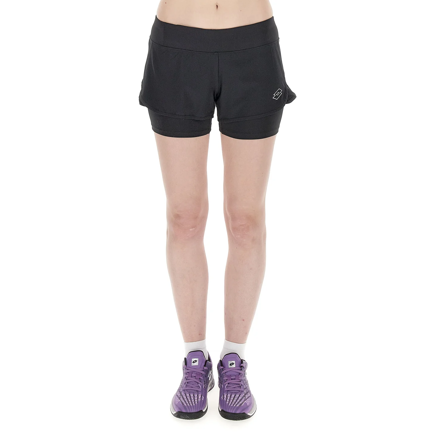 PANTALONI CORTI TENNIS TECH D4 NERO