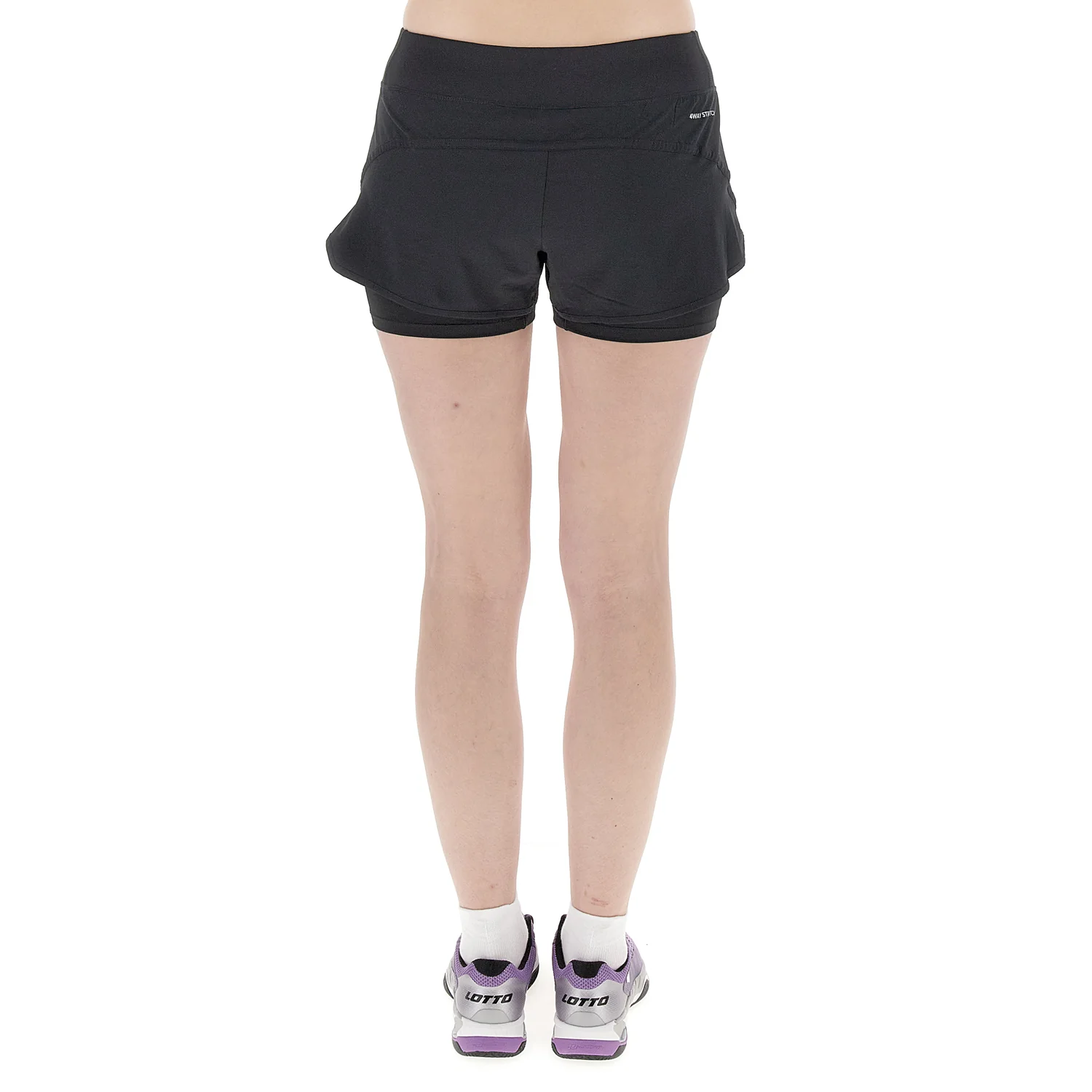 PANTALONI CORTI TENNIS TECH D4 NERO - Image 2