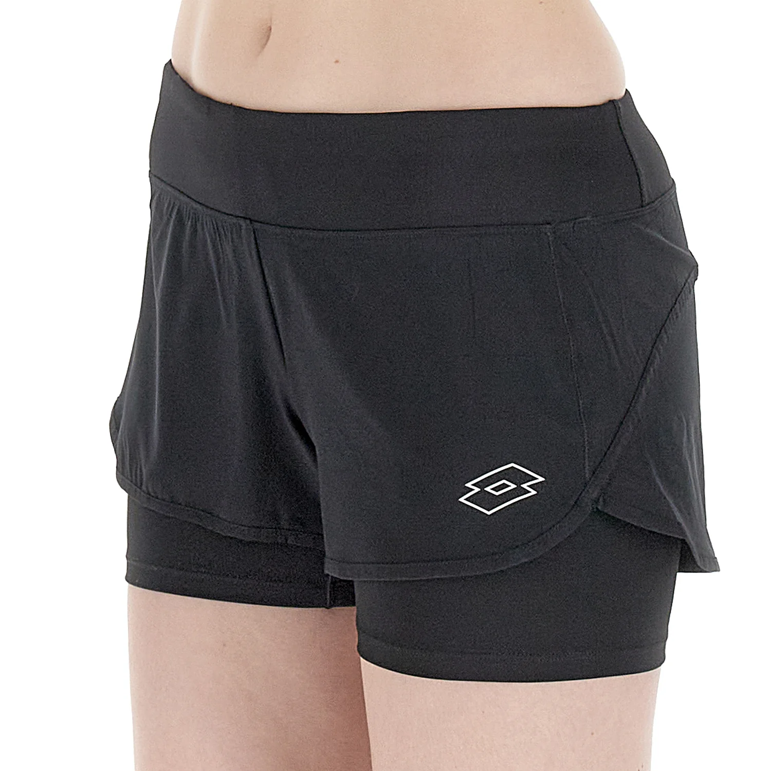 PANTALONI CORTI TENNIS TECH D4 NERO - Image 3
