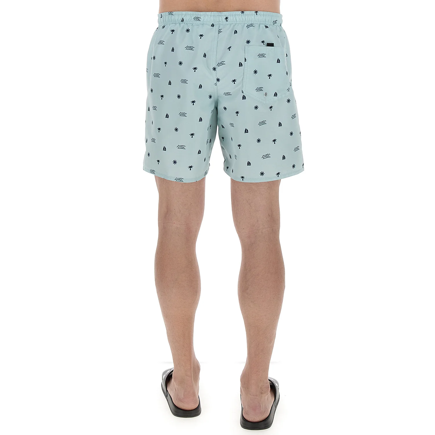 COSTUME DA MARE TEMPO LIBERO SHORT BEACH VERDE CHIARO - Image 2