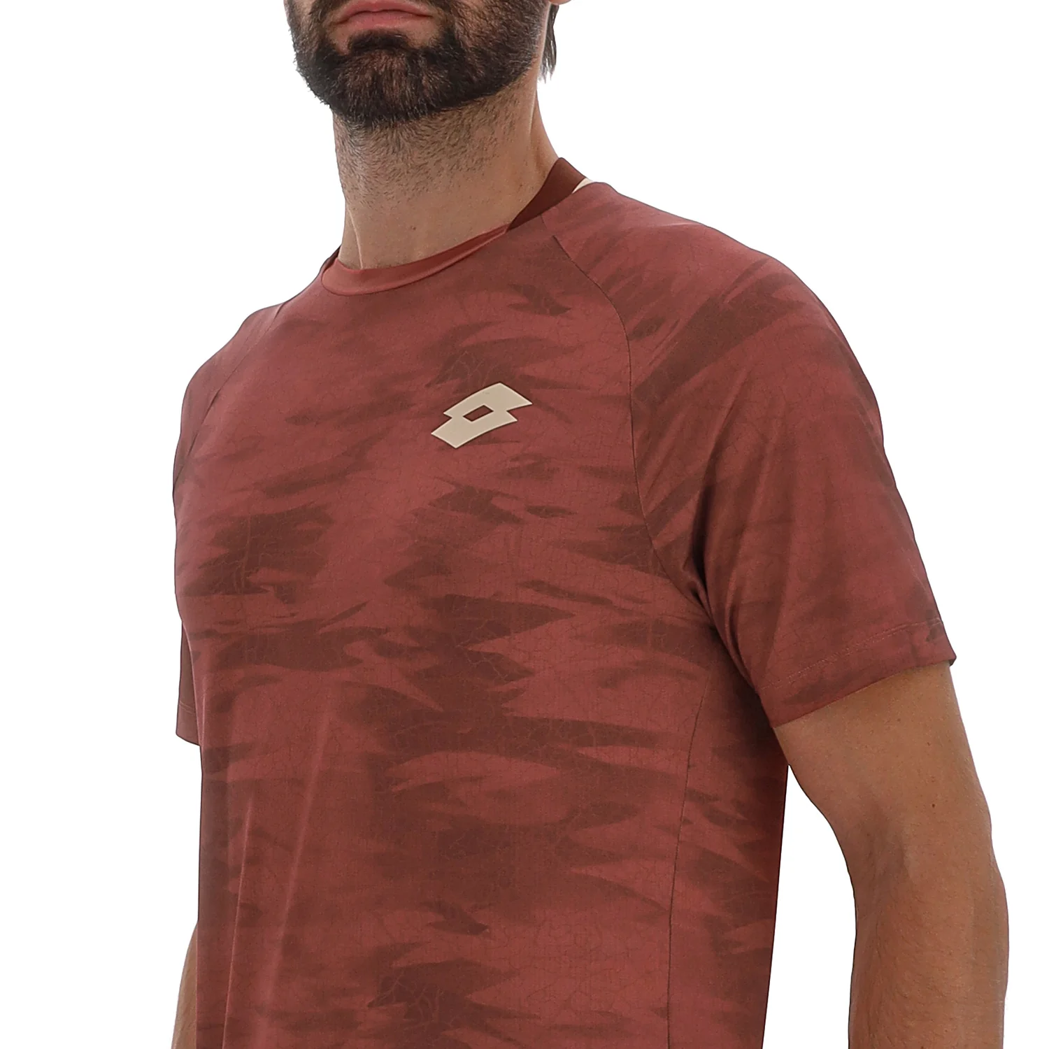 MAGLIETTA TENNIS TECH D2 ROSSO SCURO - Image 3