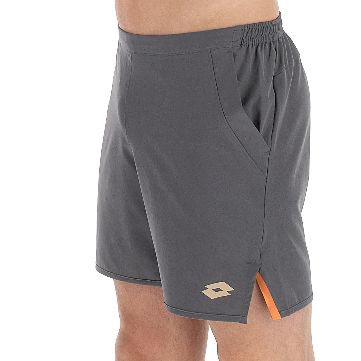 PANTALONI CORTI TENNIS TECH D1 GRIGIO SCURO - Image 3