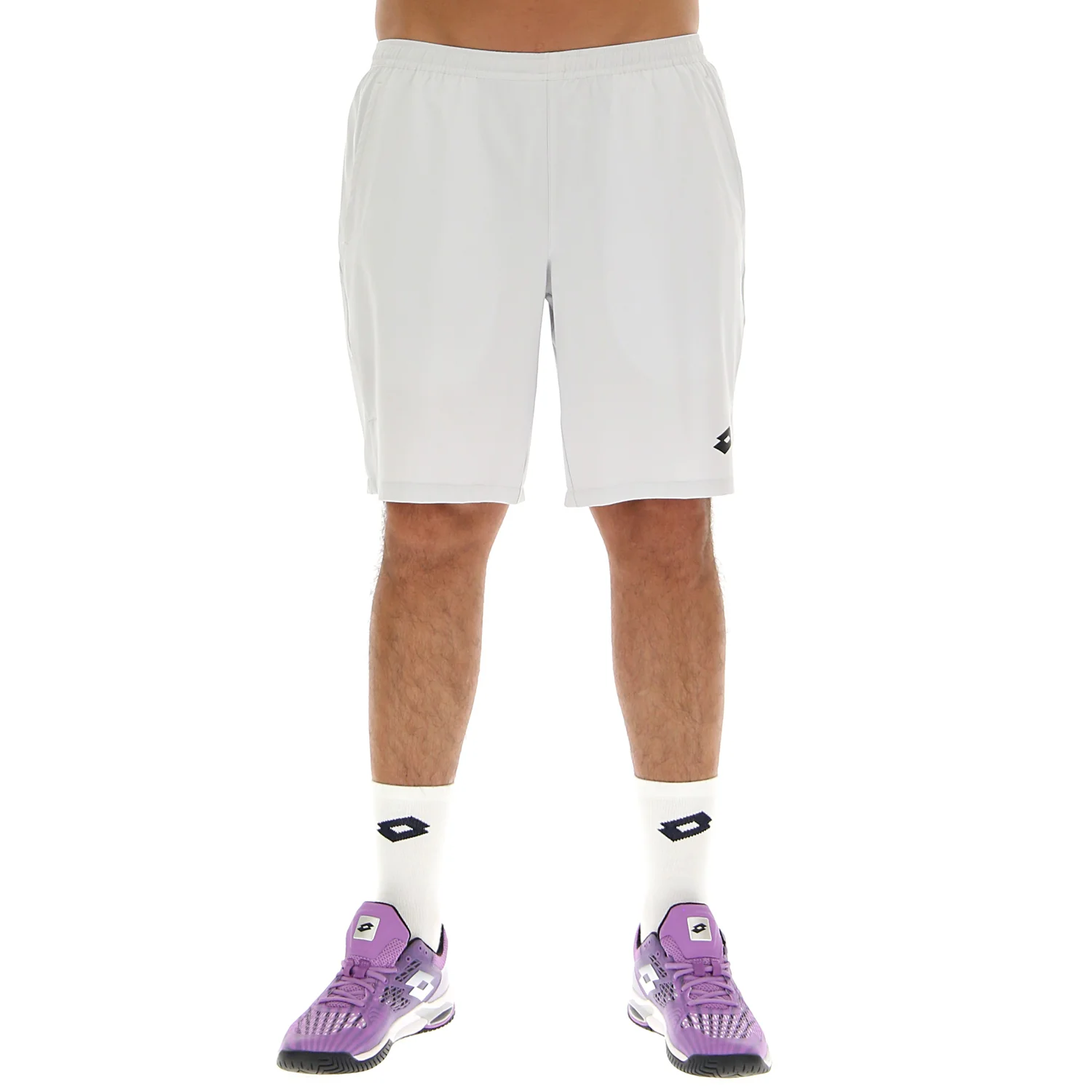 PANTALONI CORTI TENNIS TECH GRIGIO CHIARO