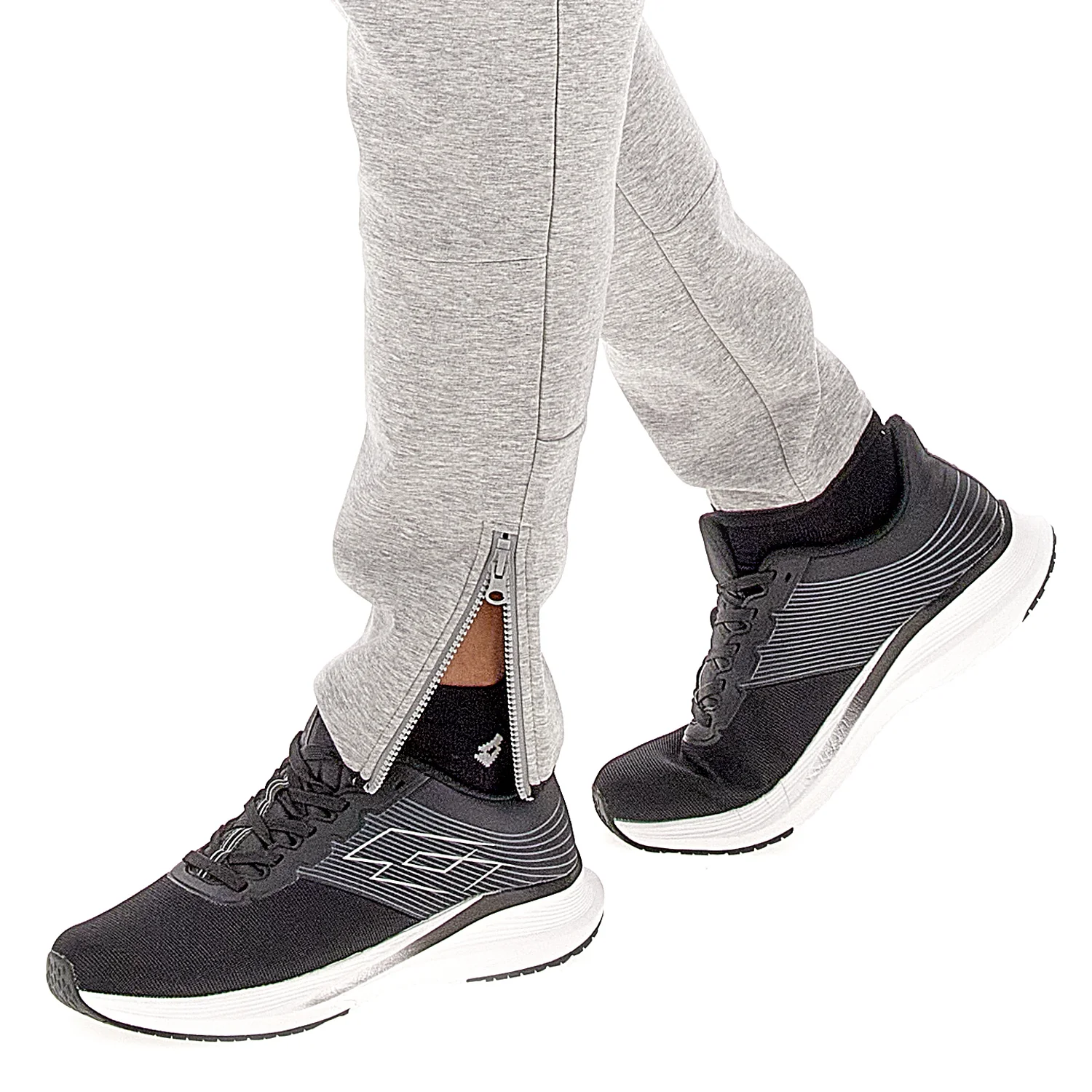 PANTALONI SPORT WORKOUT GRIGIO CHIARO - Image 3
