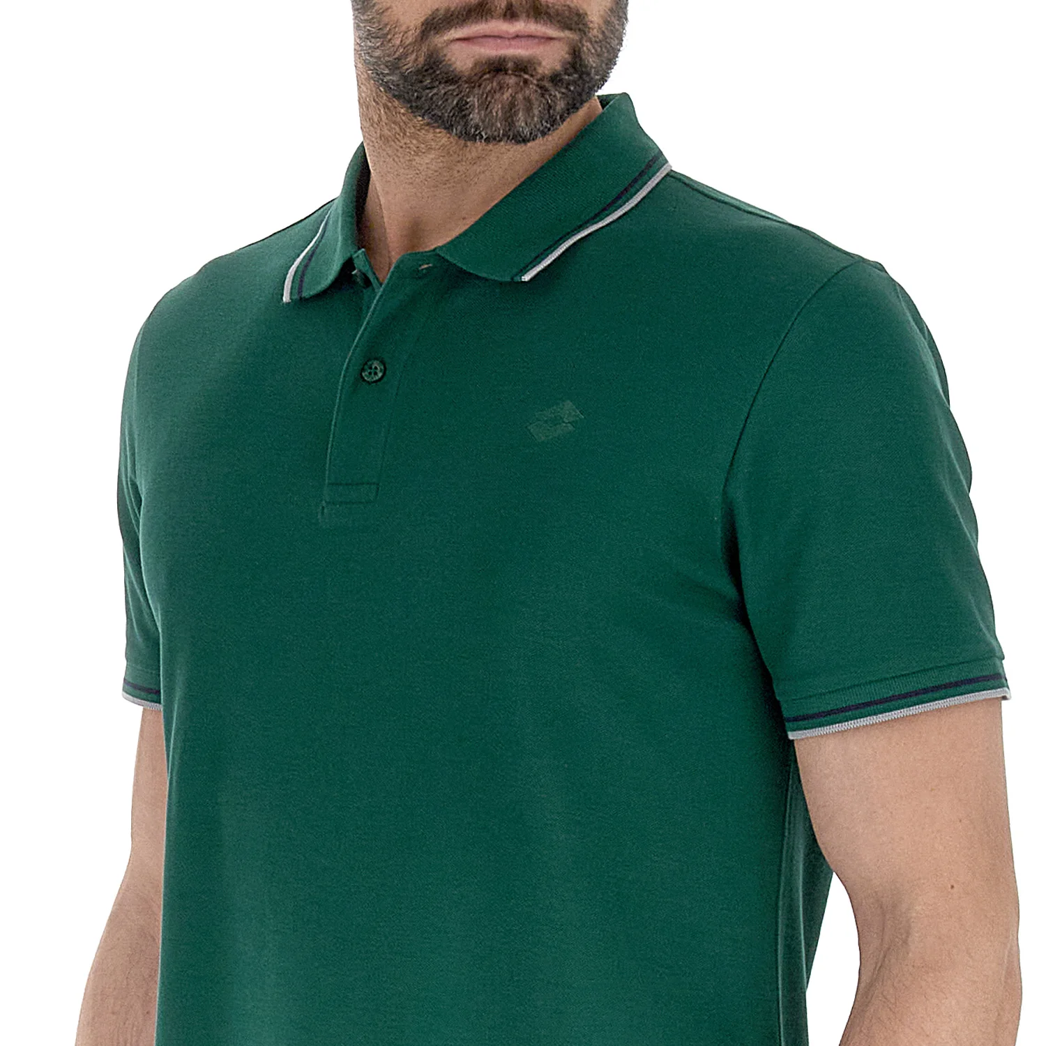 POLO TEMPO LIBERO CLASSICA VERDE SCURO - Image 3