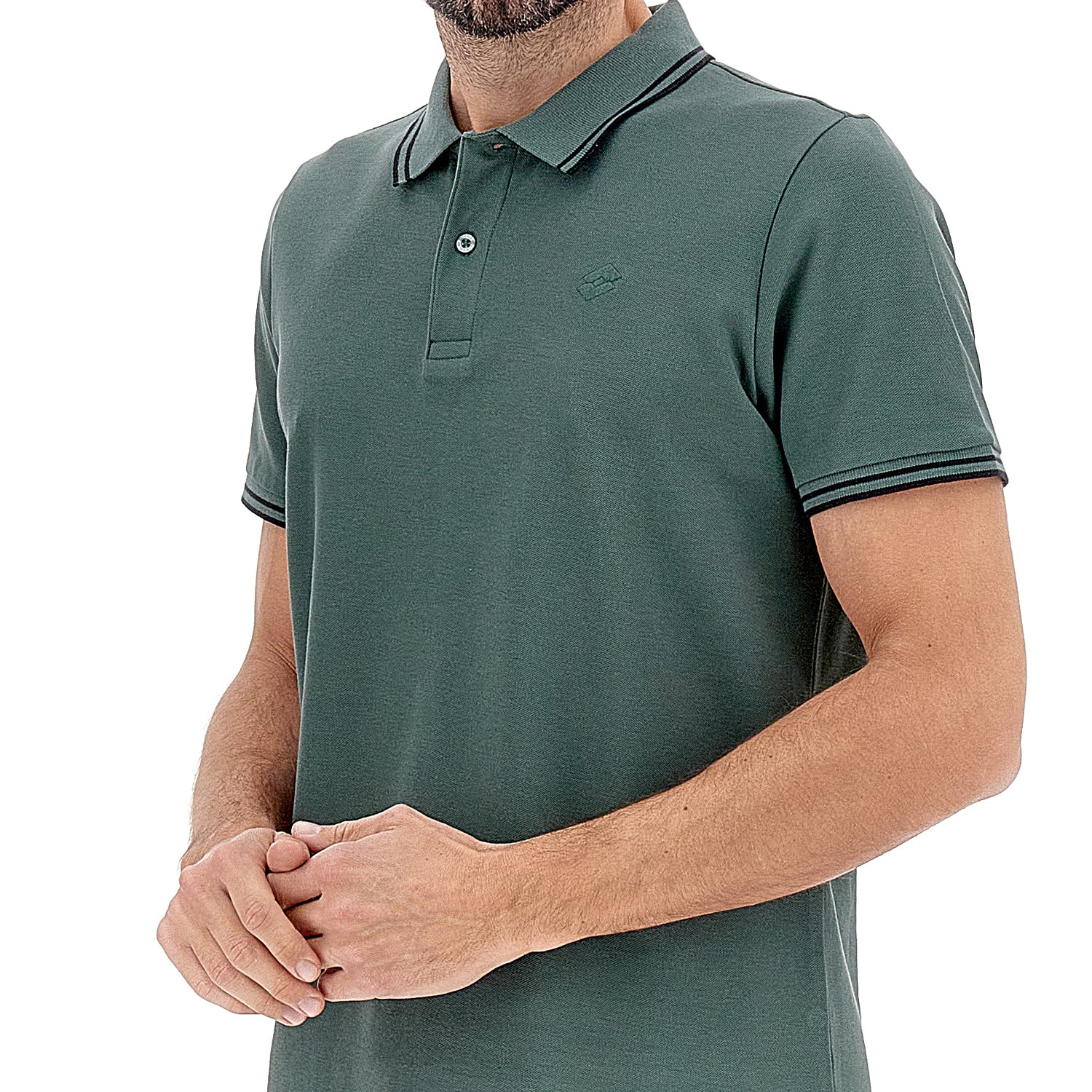POLO TEMPO LIBERO CLASSICA VERDE SCURO - Image 3